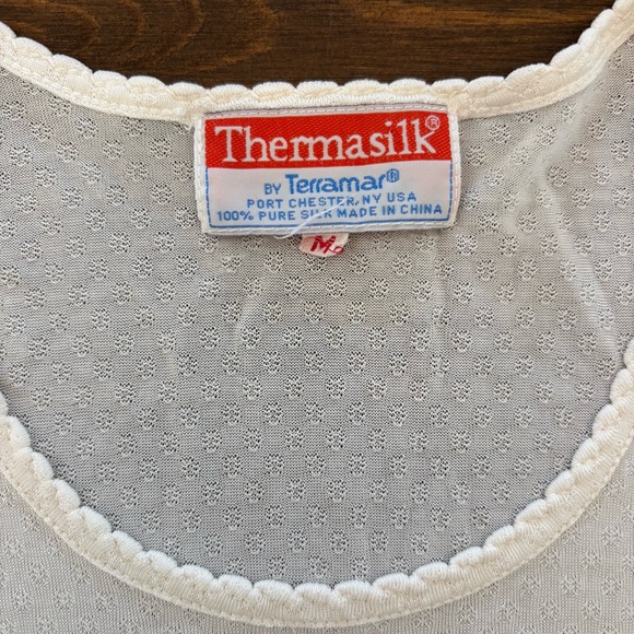 Terramar Womens Thermasilk Top | Base Layer | Long Underwear | Medium 100% Silk - Picture 4 of 9